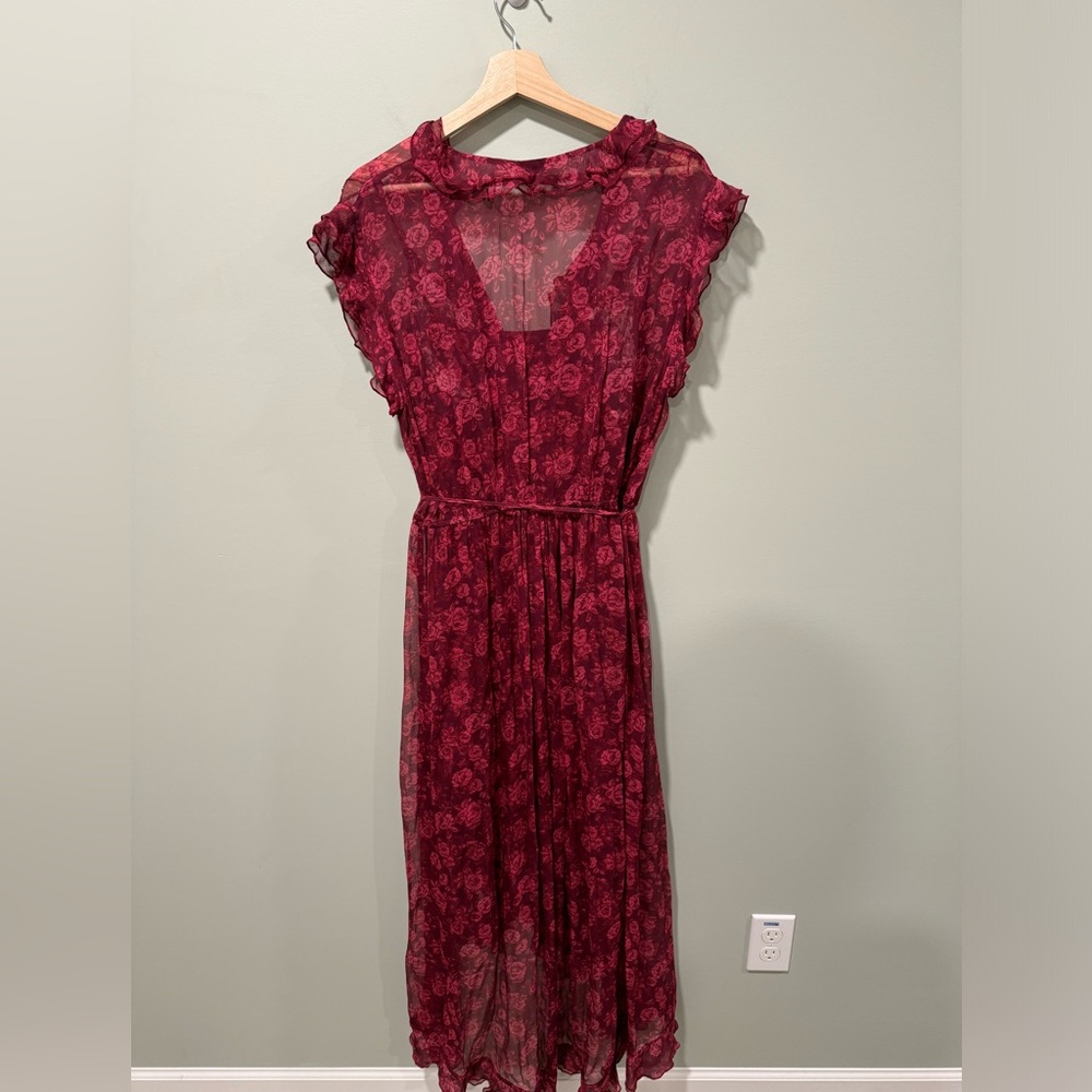 Sundance Catalog Faux Wrap Floral Dress - Picture 4 of 4